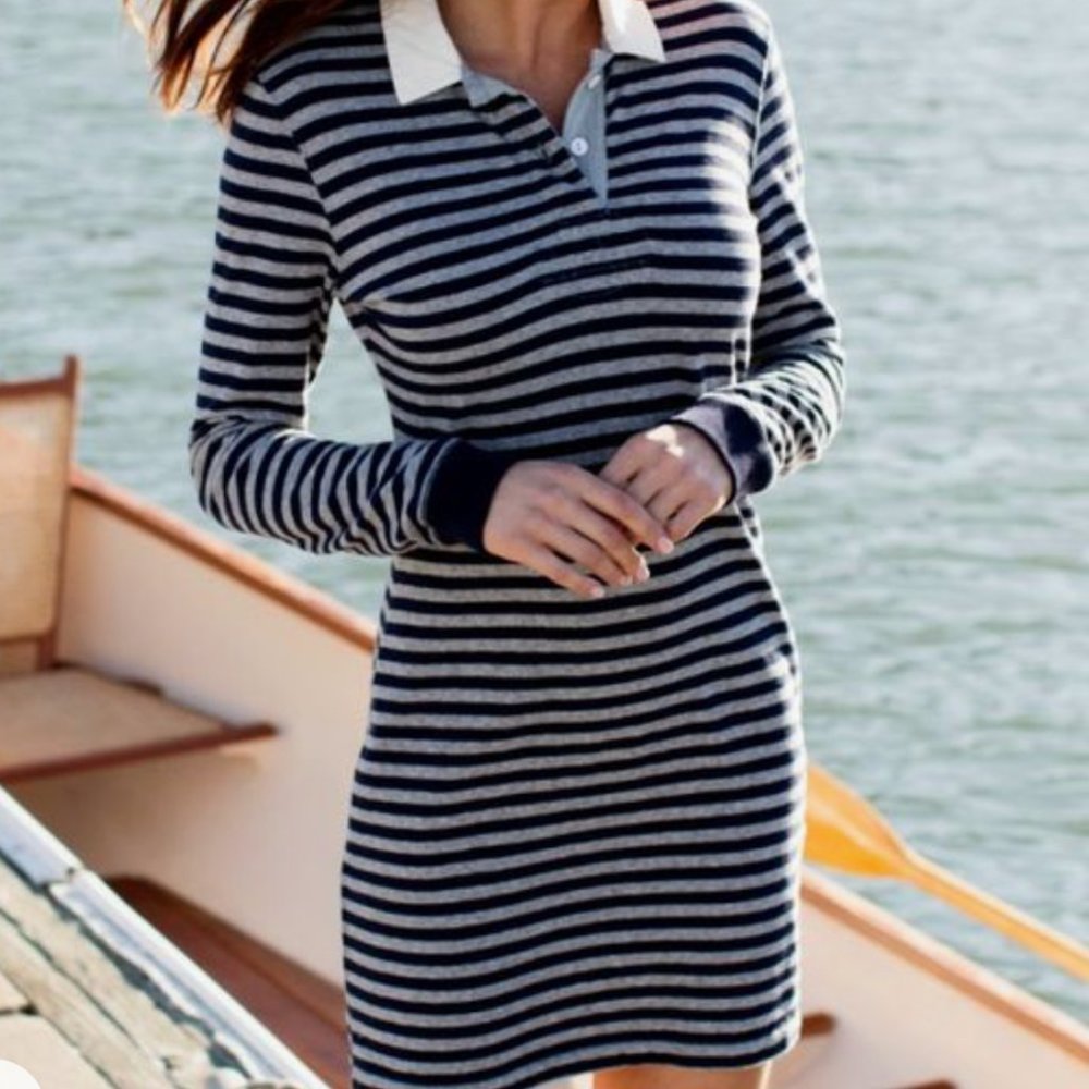 Guideboat Rugby Shirt Dress